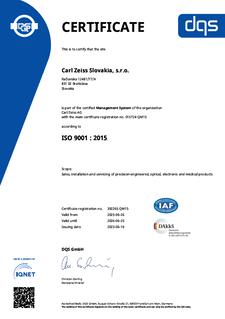 Zobraziť ukážku obrázka ISO 9001:2015 certifikát_AJ