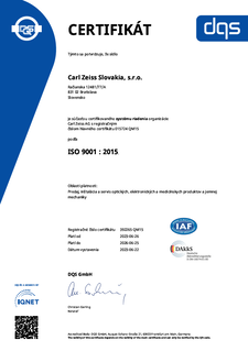 Zobraziť ukážku obrázka ISO 9001:2015 certifikát